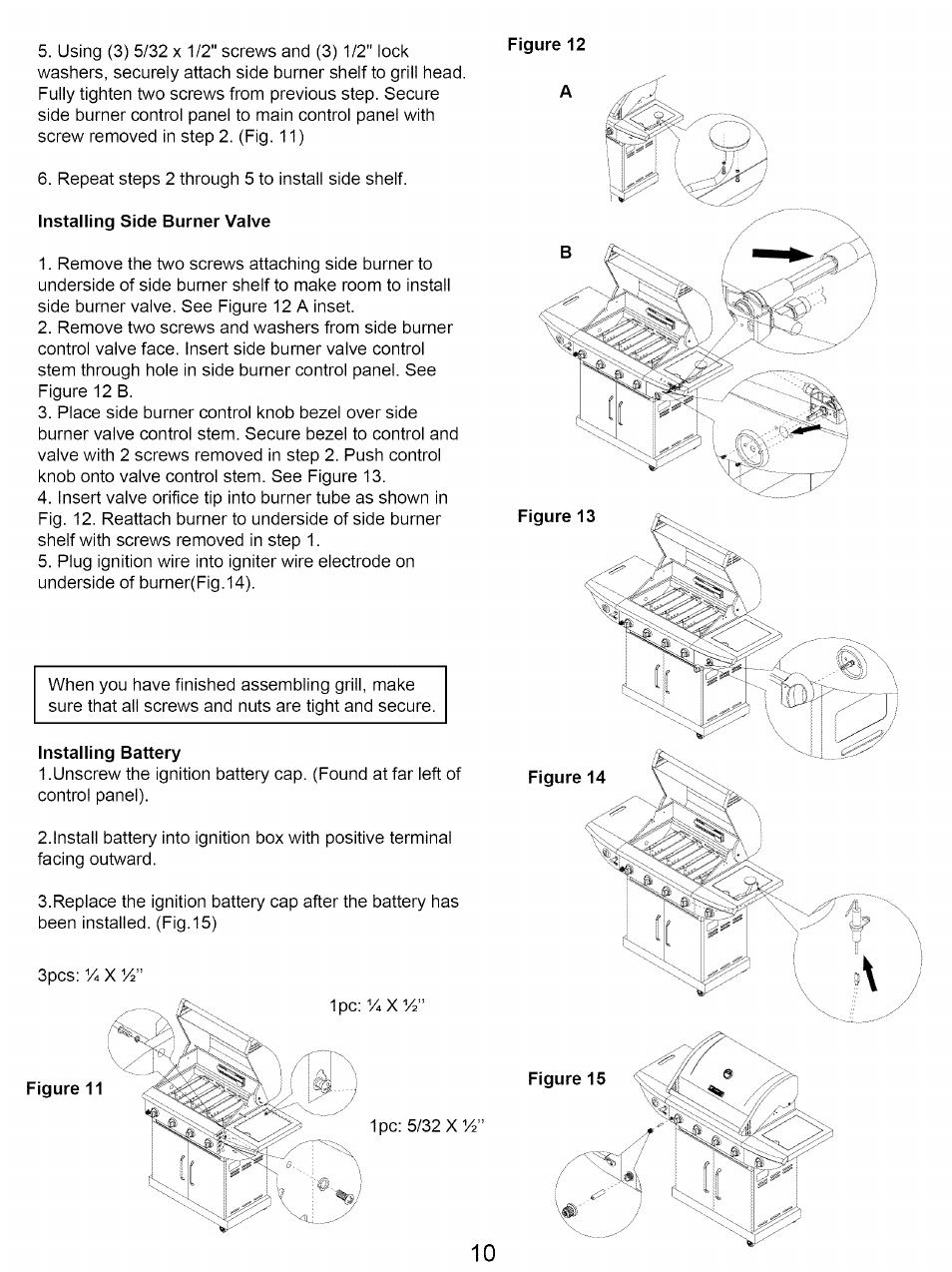 Figure 12 a, Installing battery, Figure 15 | Kenmore 122.16641900 User Manual | Page 10 / 19