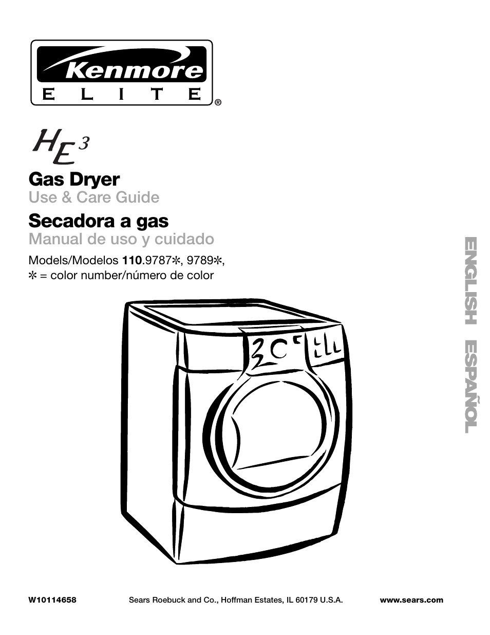 Kenmore ELITE HE3 110.9787 User Manual | 52 pages