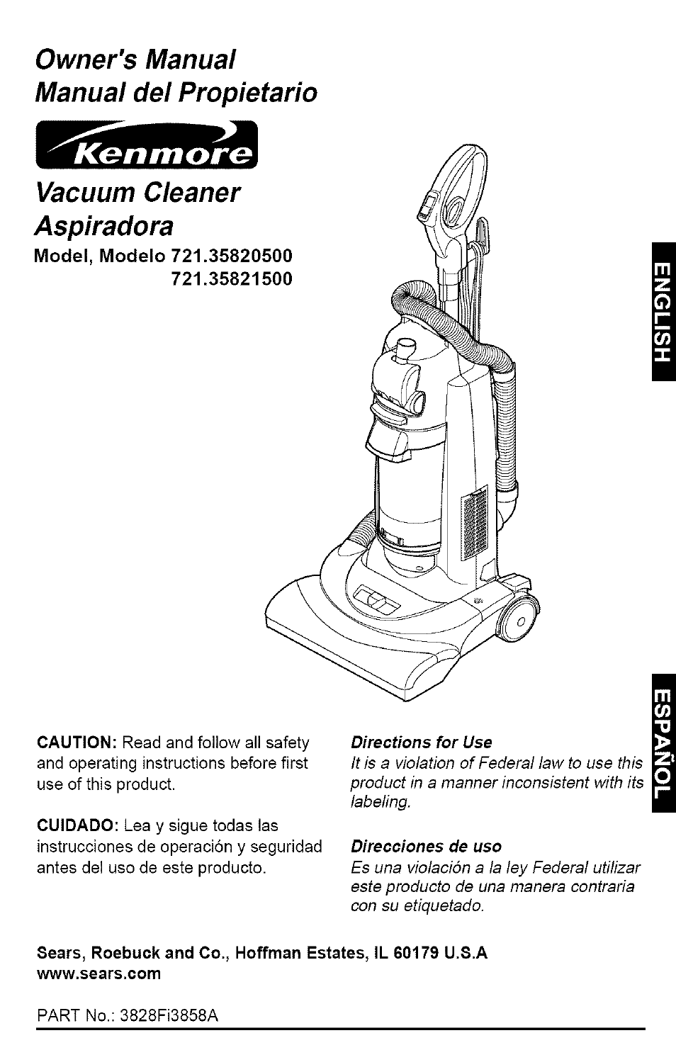 Kenmore 721.358205 User Manual | 36 pages