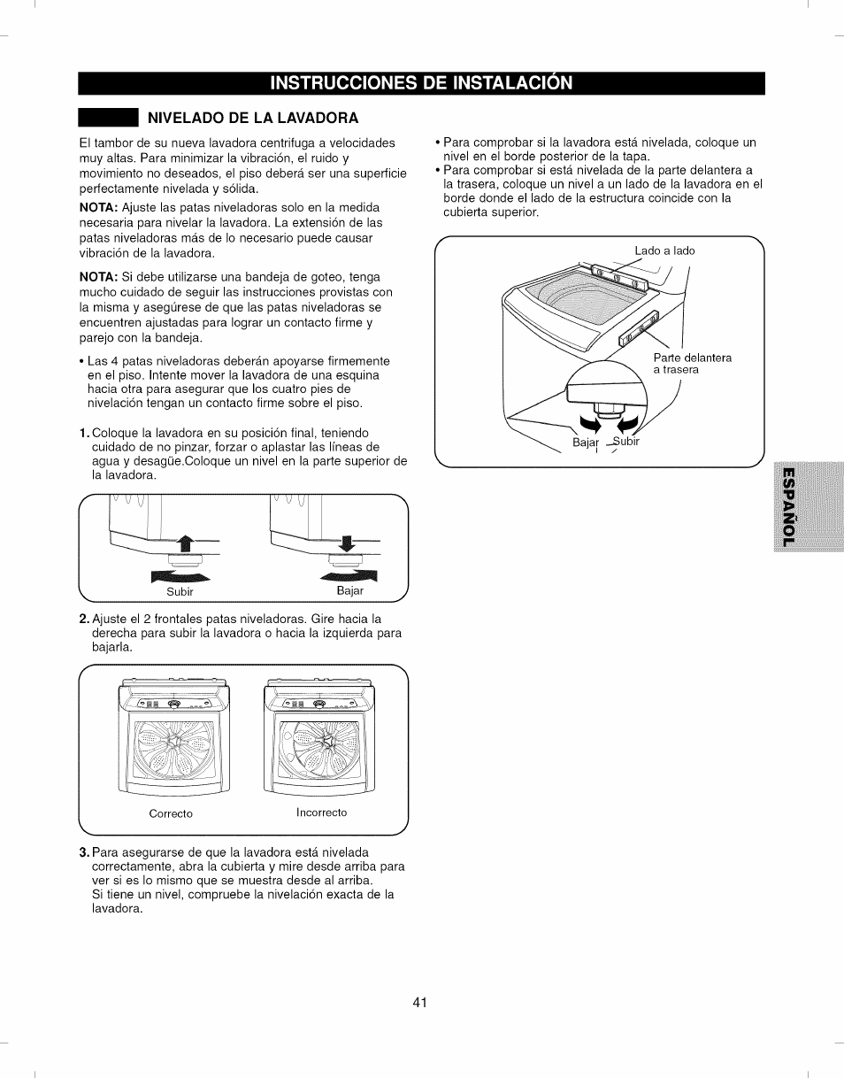 Instrucciones de instalacion | Kenmore ELITE 796.292796 User Manual | Page 41 / 92