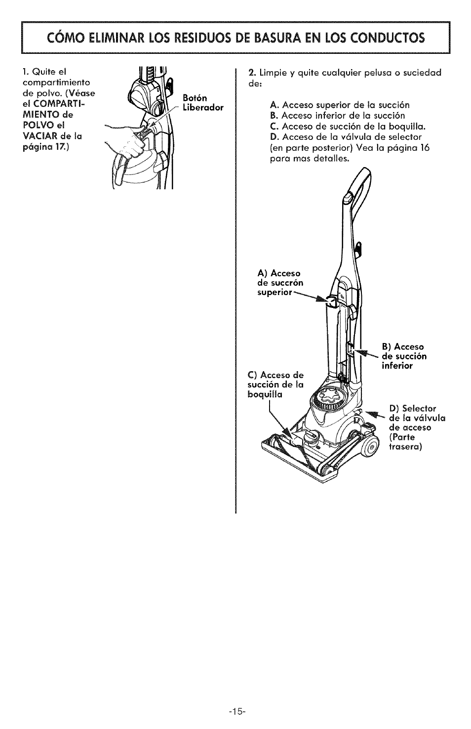 Kenmore ASPIRADORA 116.31591 User Manual | Page 39 / 51