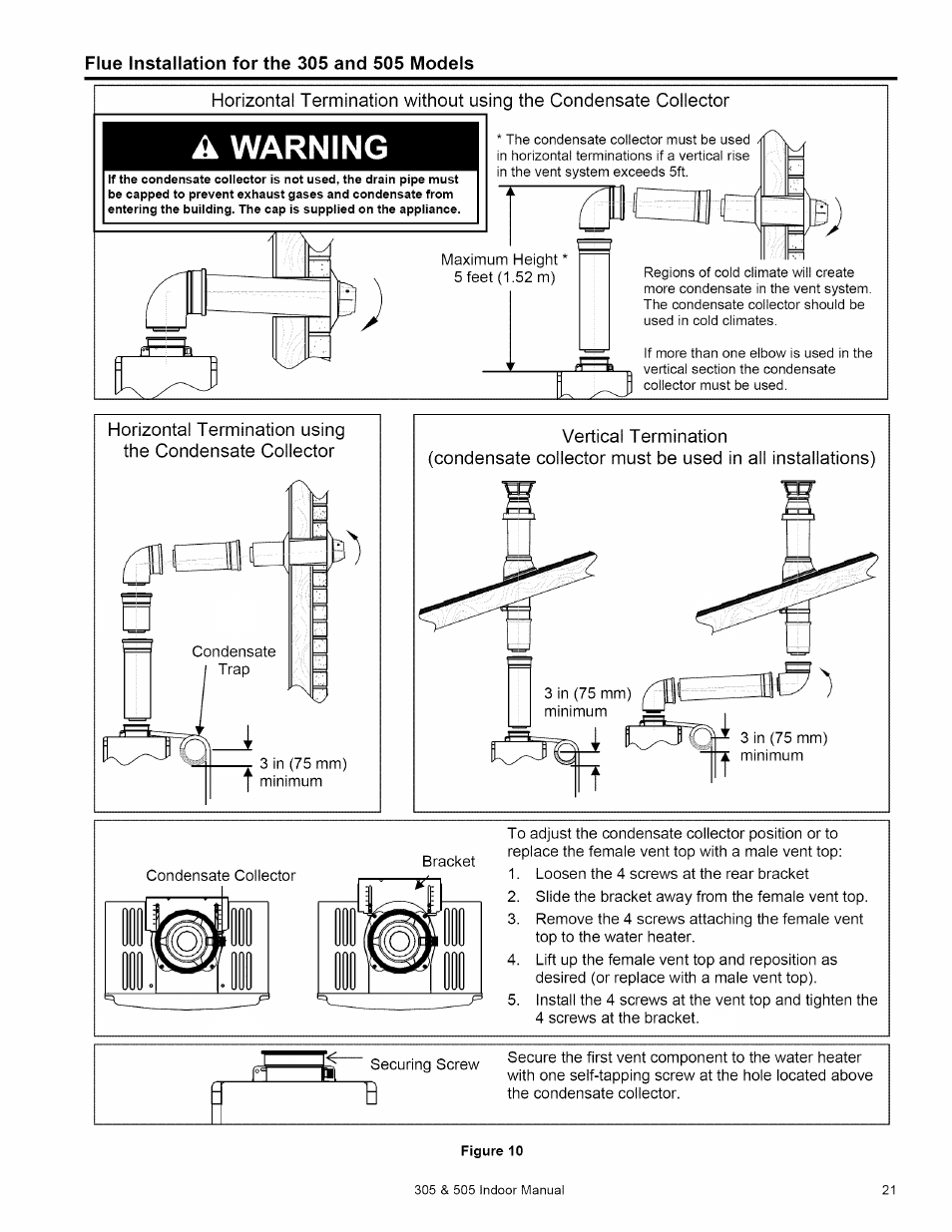 A warning | Kenmore 505 User Manual | Page 21 / 36