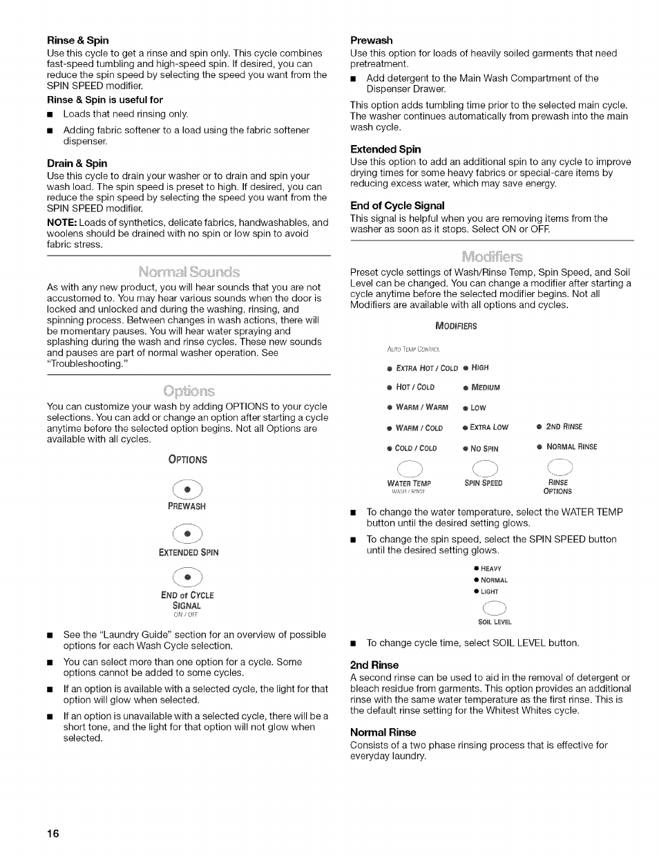 Kenmore 110.4597 User Manual | Page 16 / 64