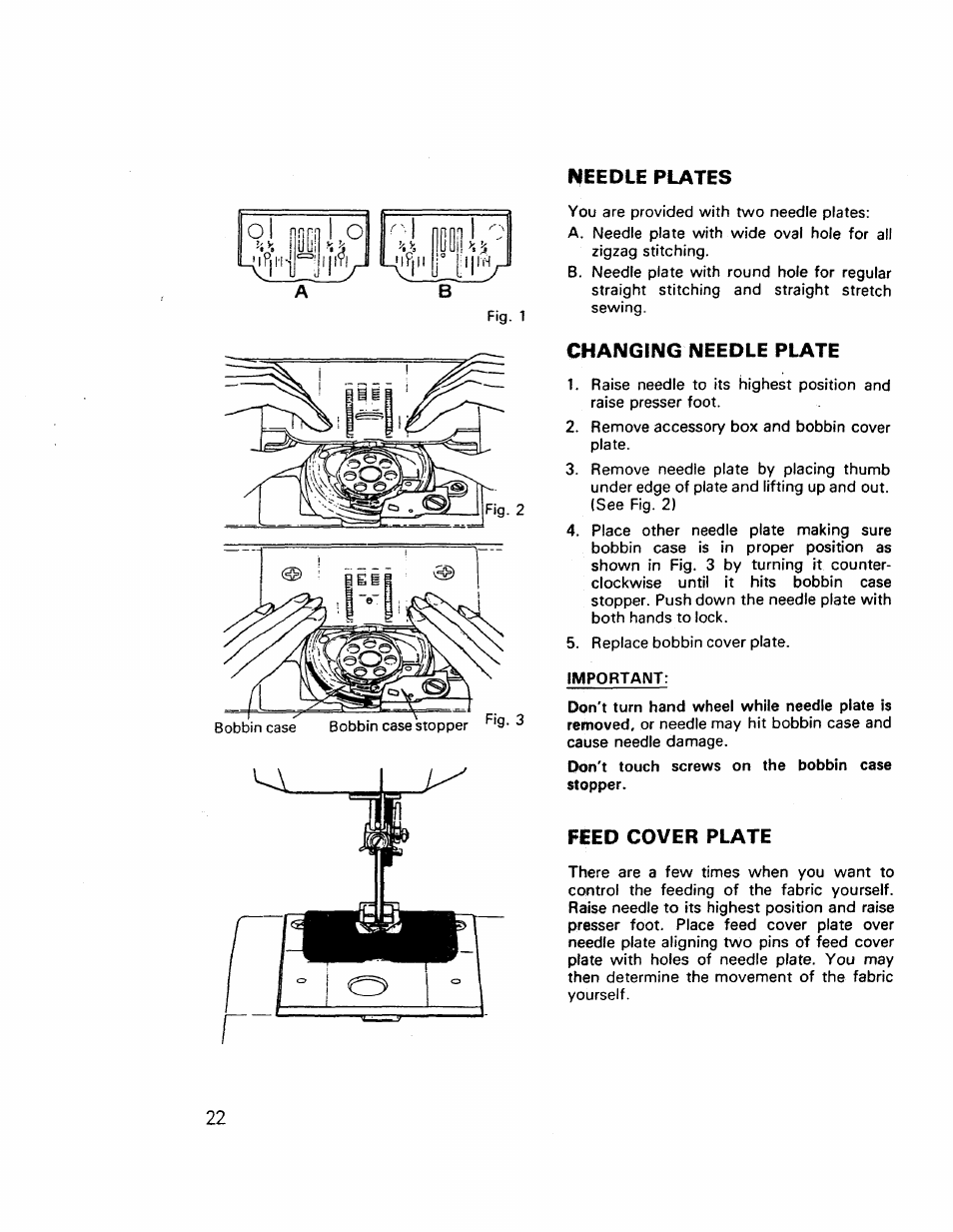 Changing needle plate, Feed cover plate, Needle plates | Kenmore 17921 User Manual | Page 25 / 65