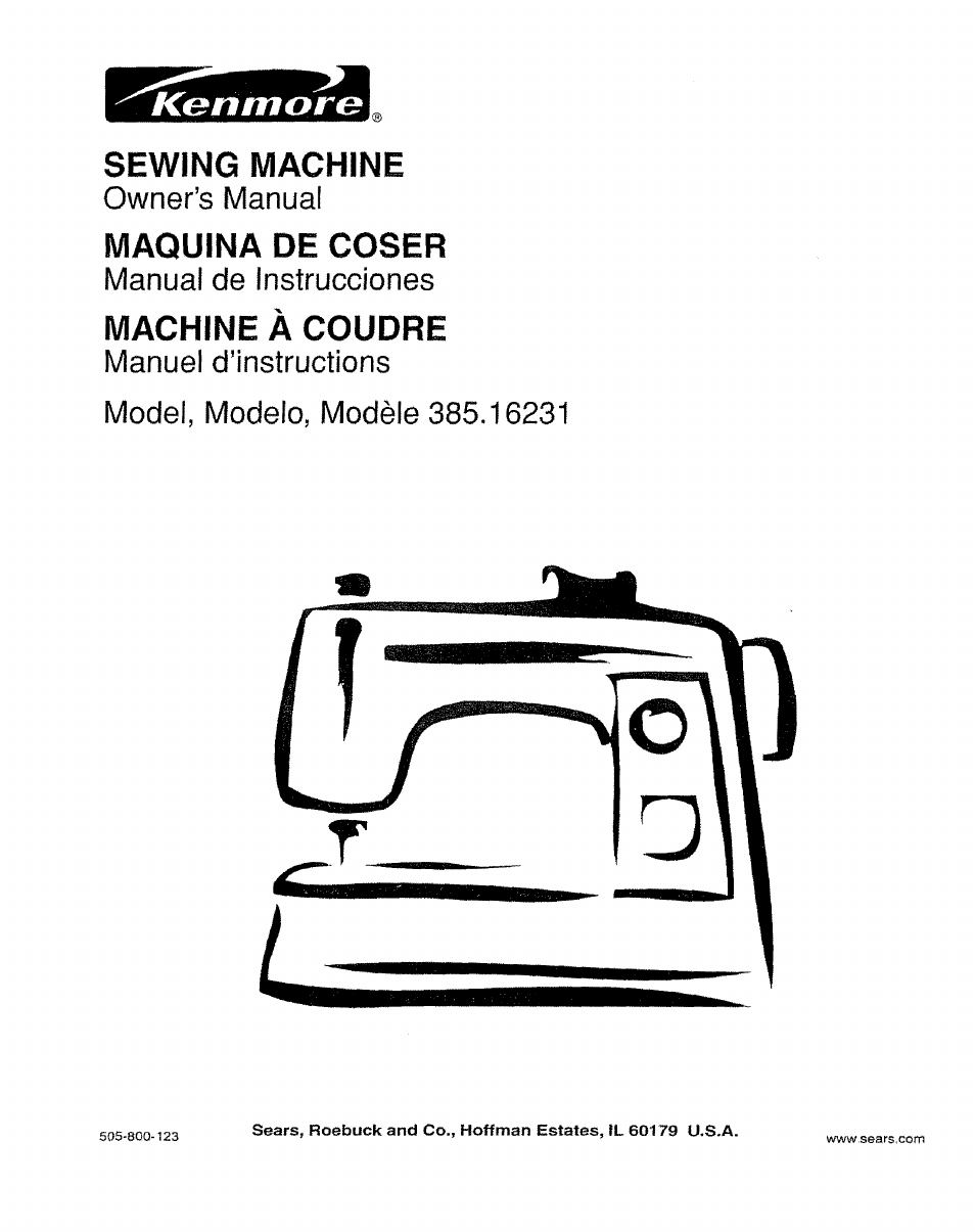 Kenmore 385.16231 User Manual | 117 pages