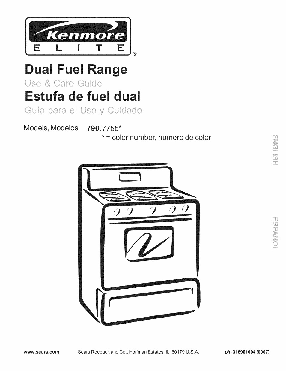 Kenmore 790.7755 User Manual | 42 pages