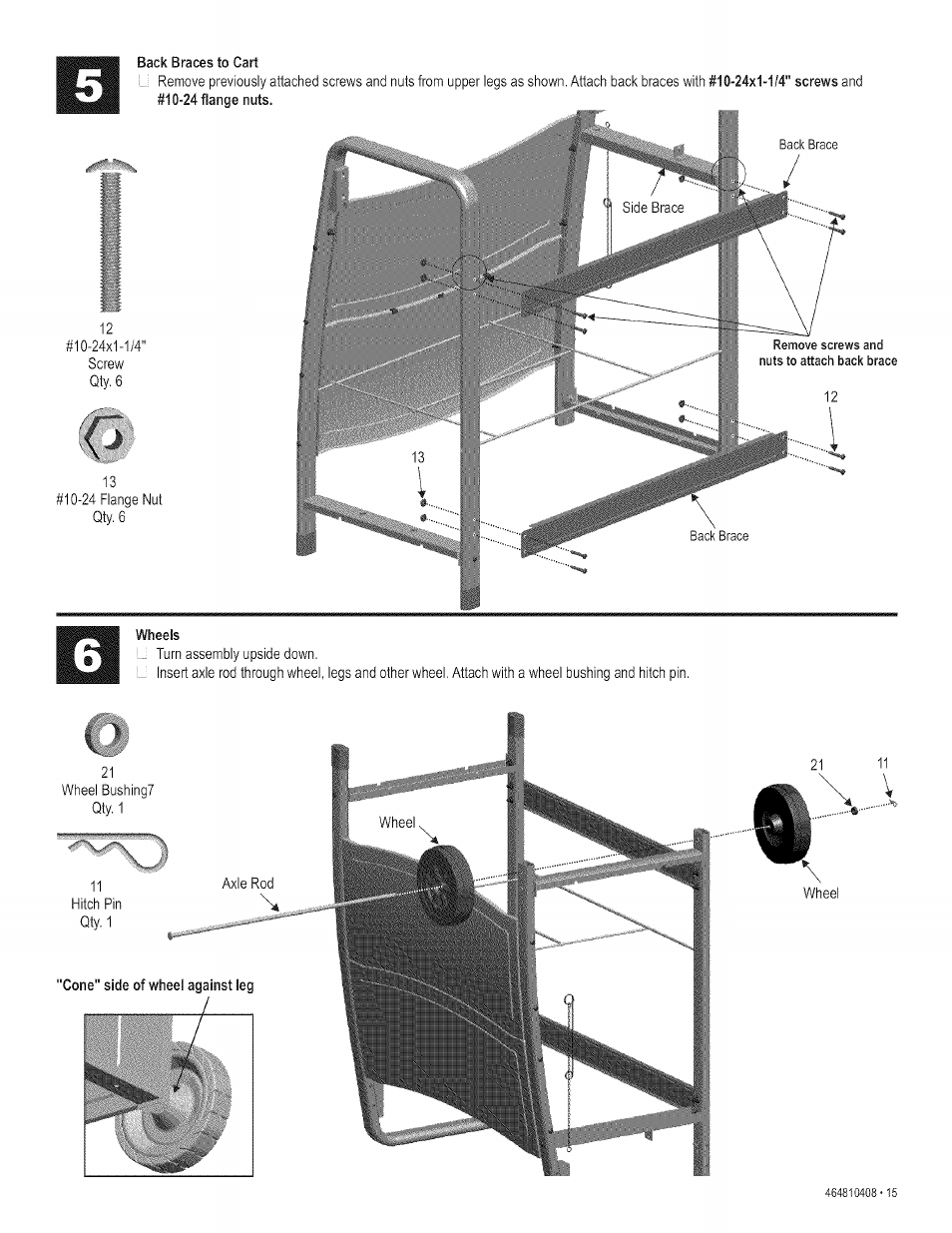 Wheels, Iiipg | Kenmore 415.161108 User Manual | Page 15 / 28