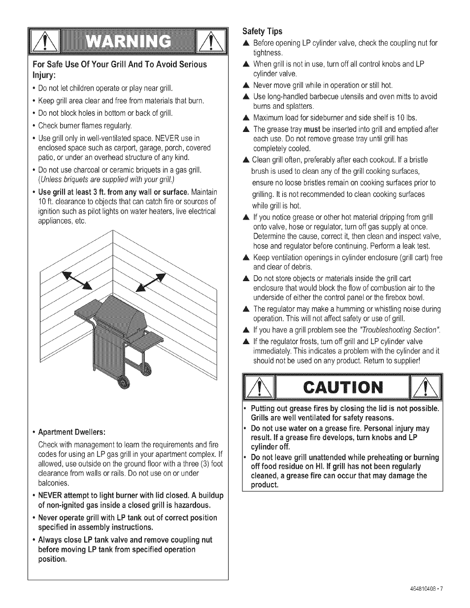 Caution, Caution t | Kenmore 415.161108 User Manual | Page 7 / 28