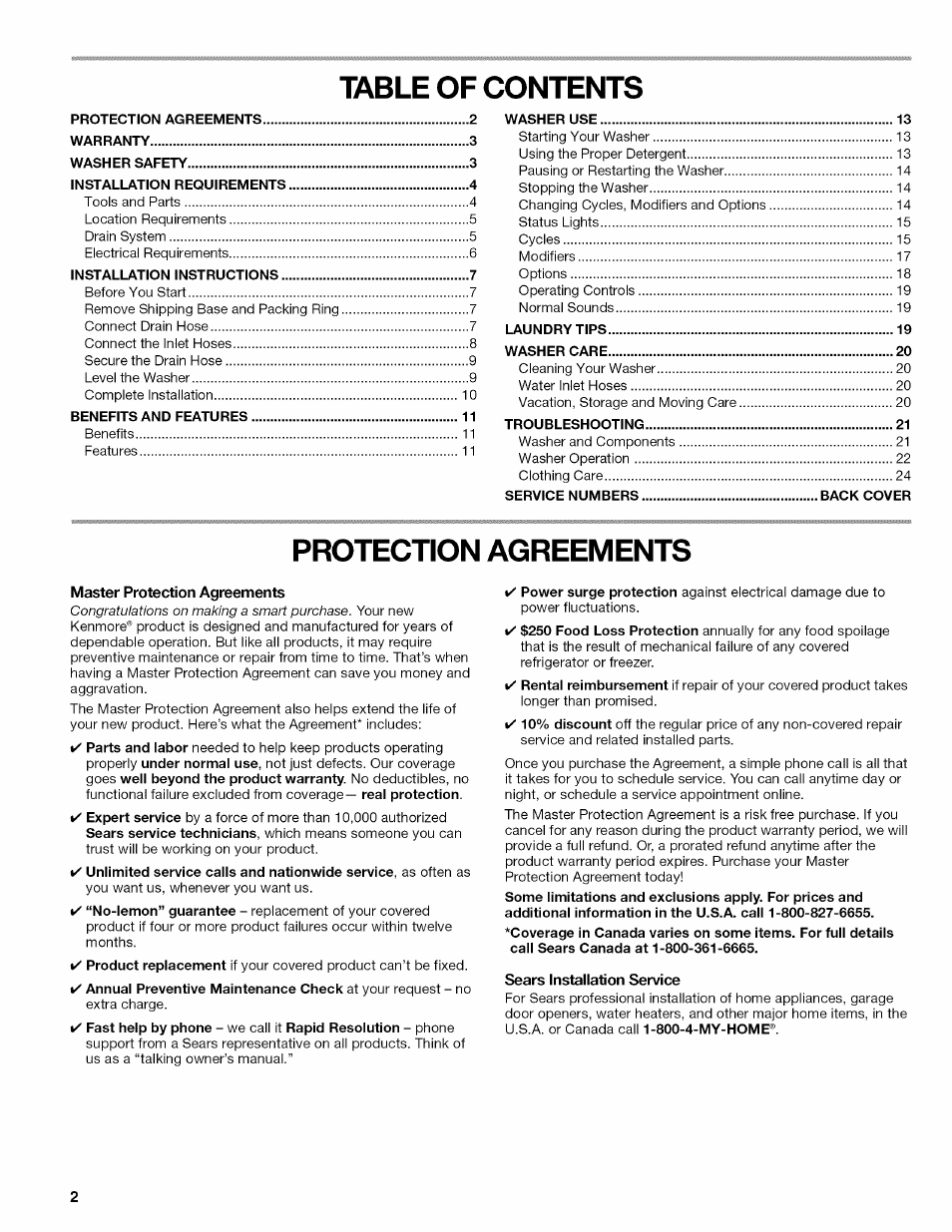 Kenmore OASIS HT W10026626B User Manual | Page 2 / 80