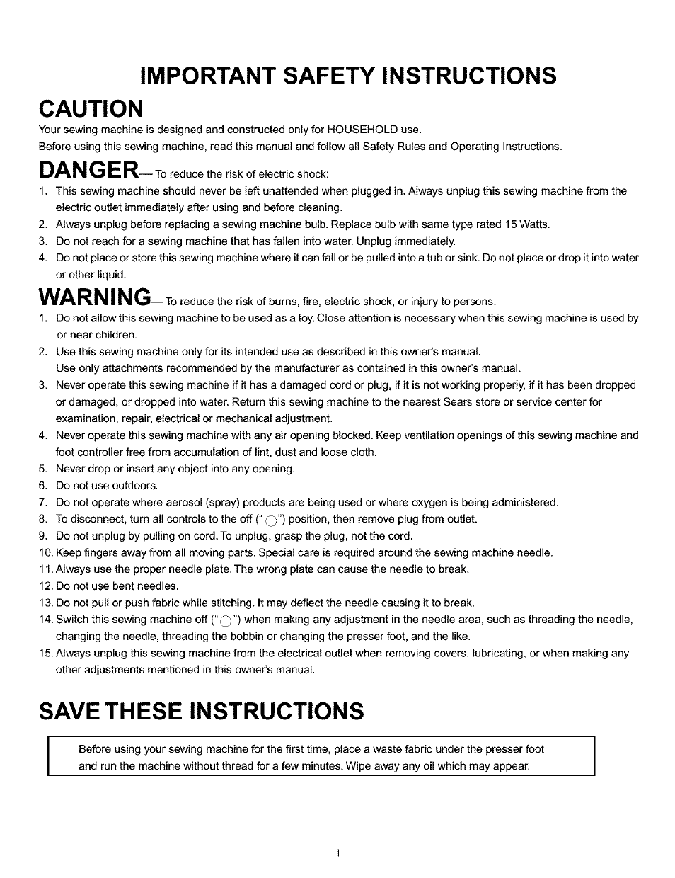 A al, Important safety instructions caution, Warning | 3/we "phe3e in3tf^uoxion3 | Kenmore 385.160201 User Manual | Page 2 / 109