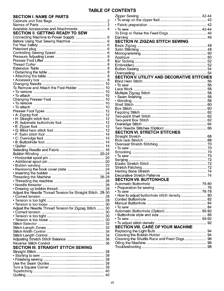 Kenmore 385.160201 User Manual | Page 7 / 109