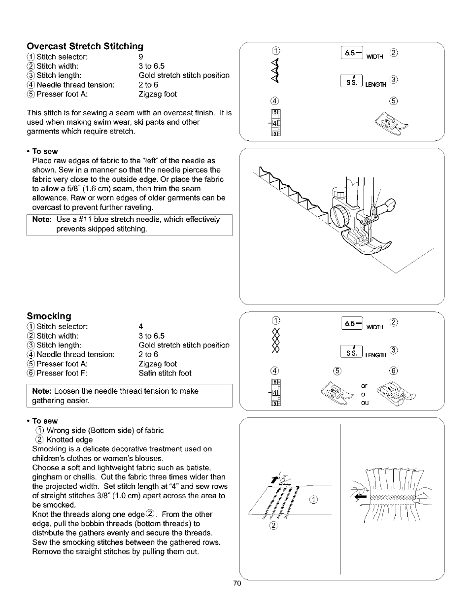 Overcast stretch stitching | Kenmore 385.160201 User Manual | Page 78 / 109