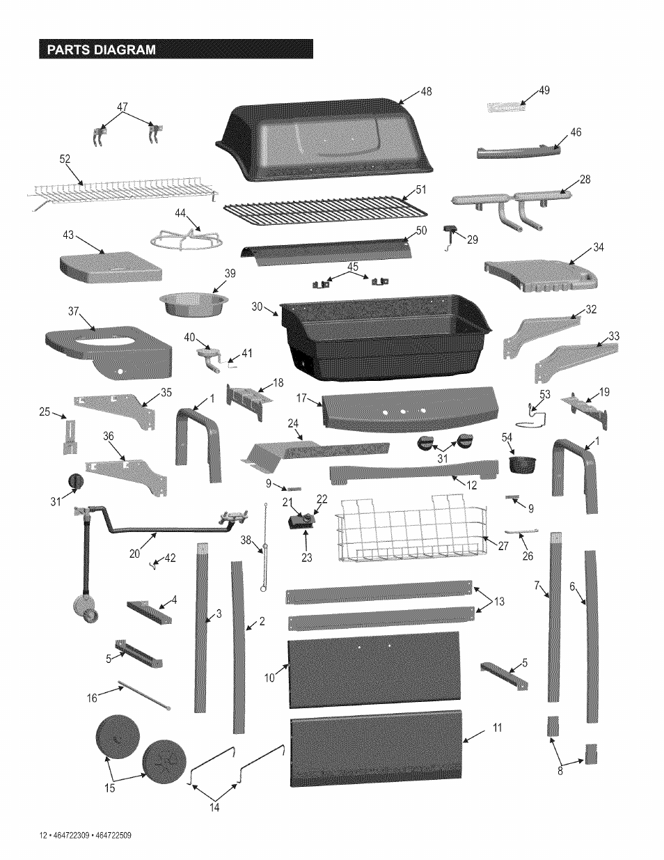 Parts diagram | Kenmore 415.165059 User Manual | Page 12 / 28