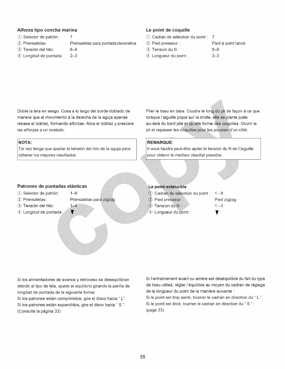 Patrones de puntadas elásticas | Kenmore 15358 User Manual | Page 67 / 89