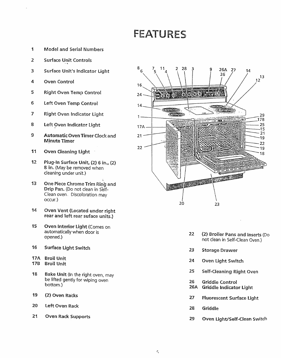 Features | Kenmore 5303304549 User Manual | Page 5 / 20