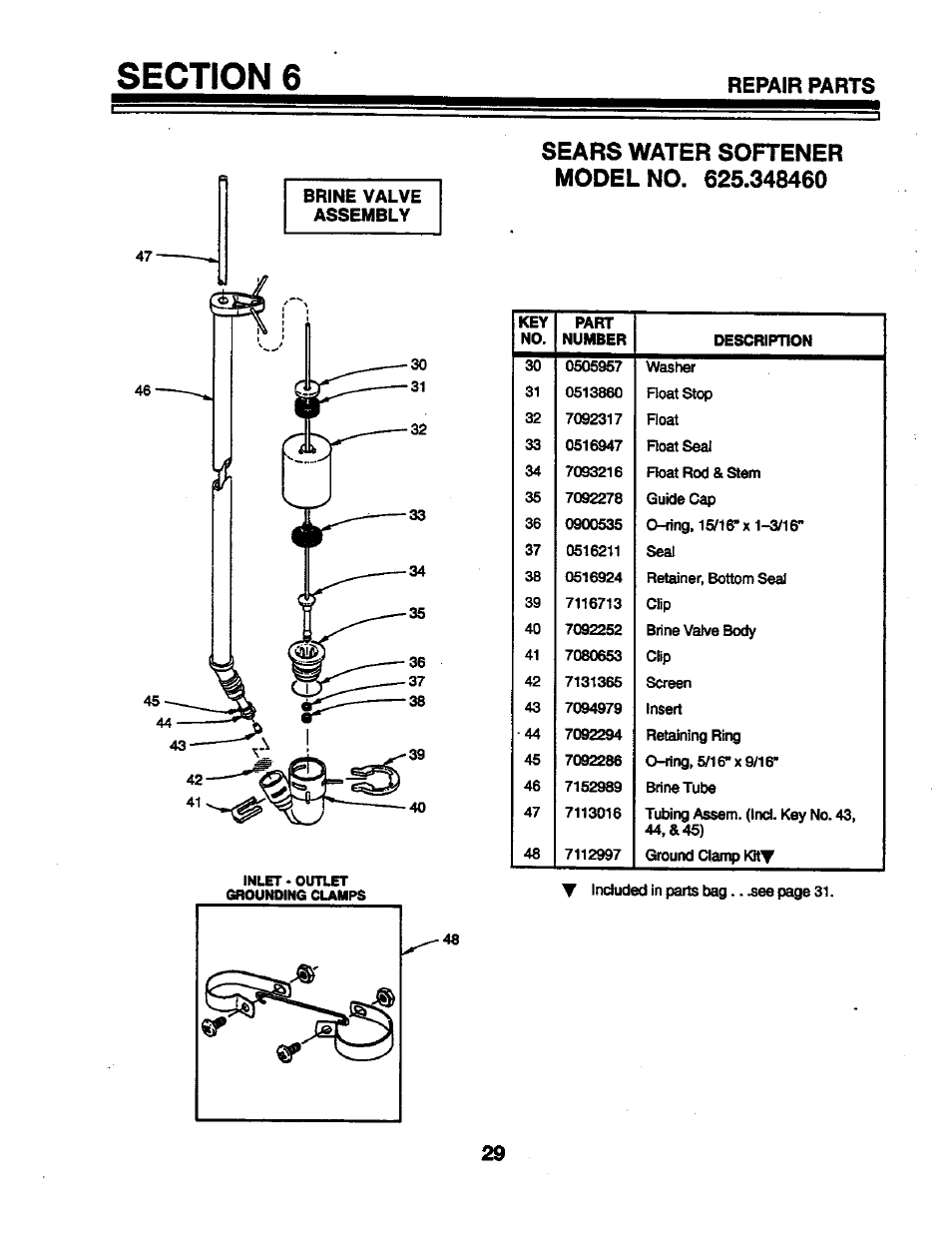 Repair parts | Kenmore 625.34846 User Manual | Page 29 / 32