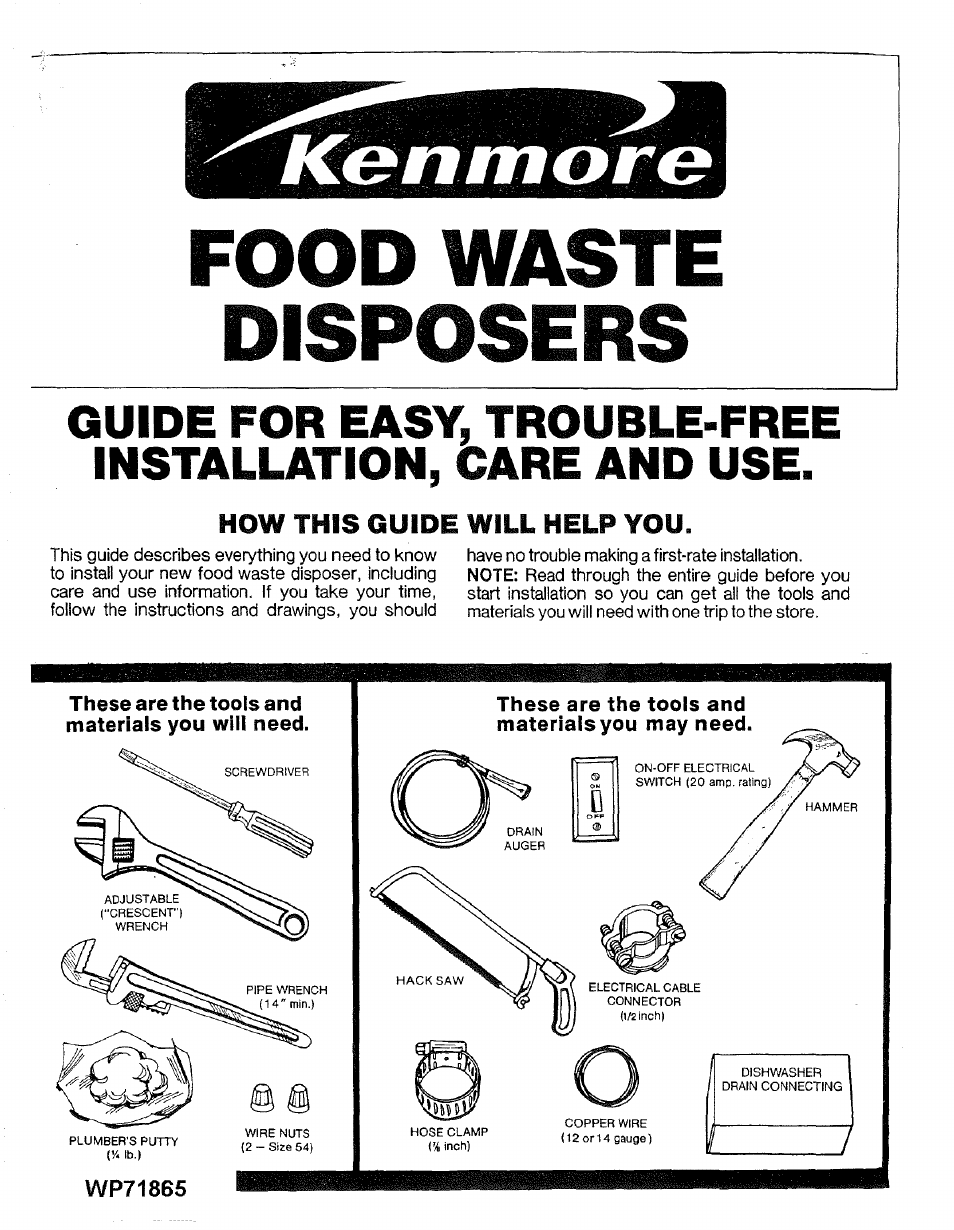 Kenmore 17568563 User Manual | 10 pages