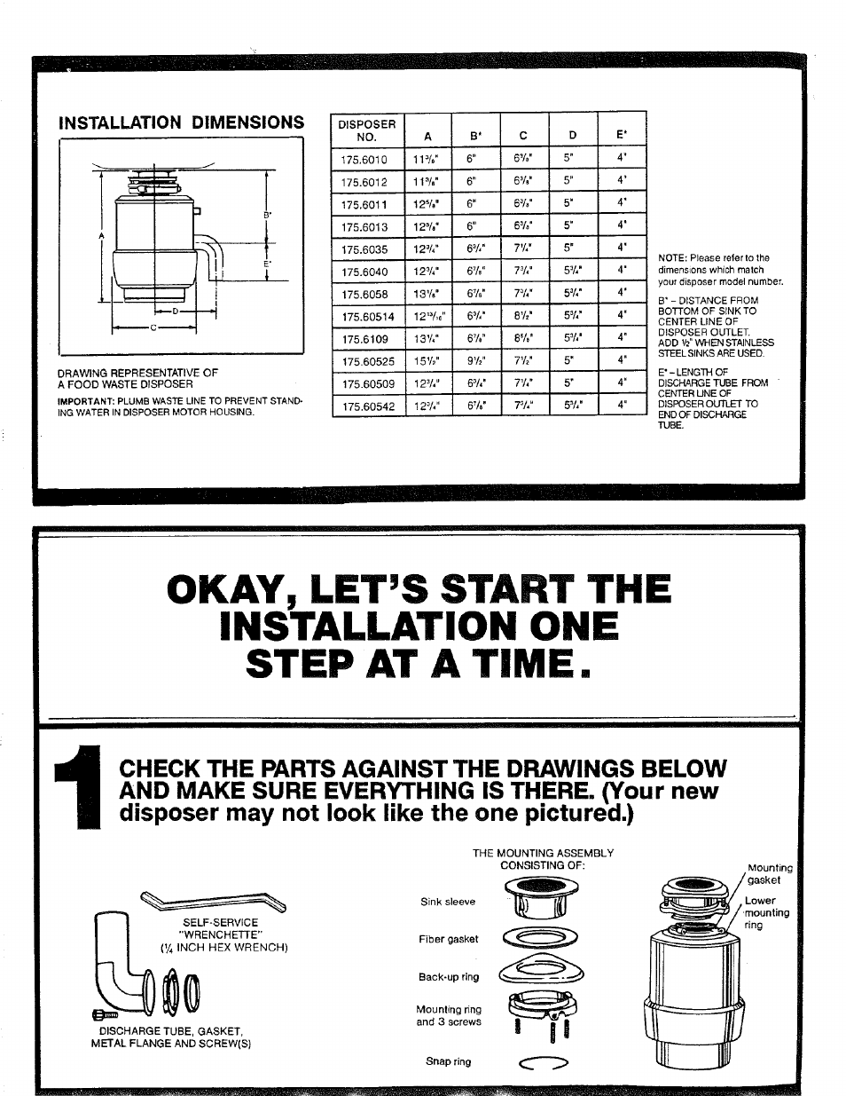 Installation dimensions | Kenmore 17568563 User Manual | Page 2 / 10