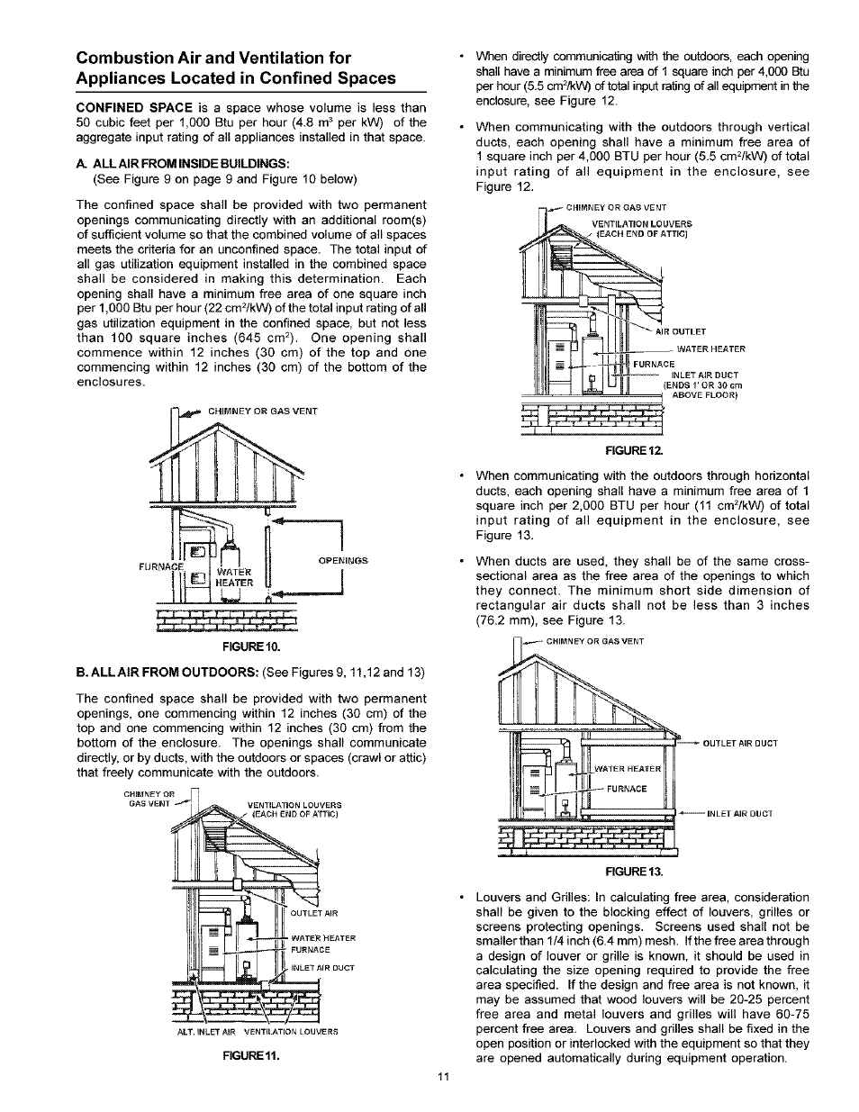 A all air from inside buildings | Kenmore POWER MISER 153.33616 User Manual | Page 11 / 32