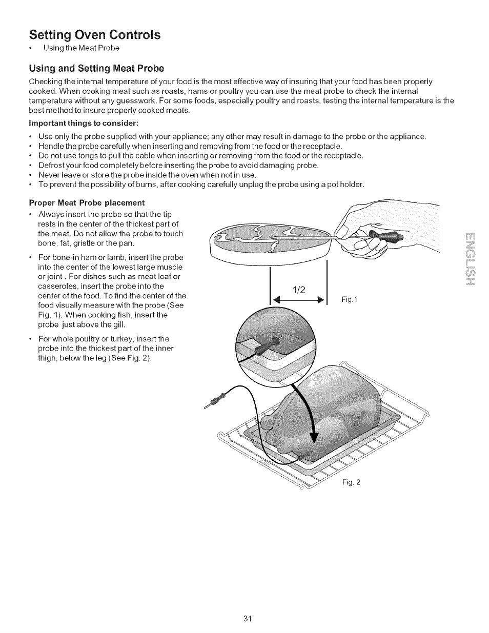 Setting oven controls | Kenmore 790-.9663 User Manual | Page 31 / 50