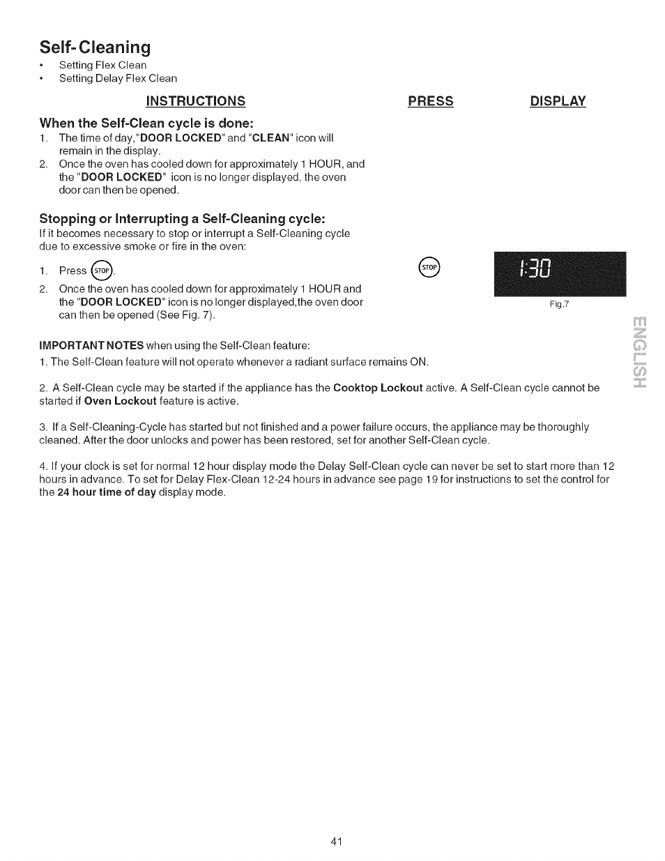 Seif-cleaning | Kenmore 790-.9663 User Manual | Page 41 / 50