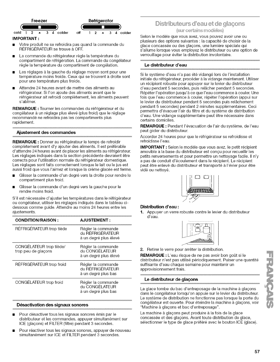 Refrigerator | Kenmore WIOI67097A User Manual | Page 57 / 72