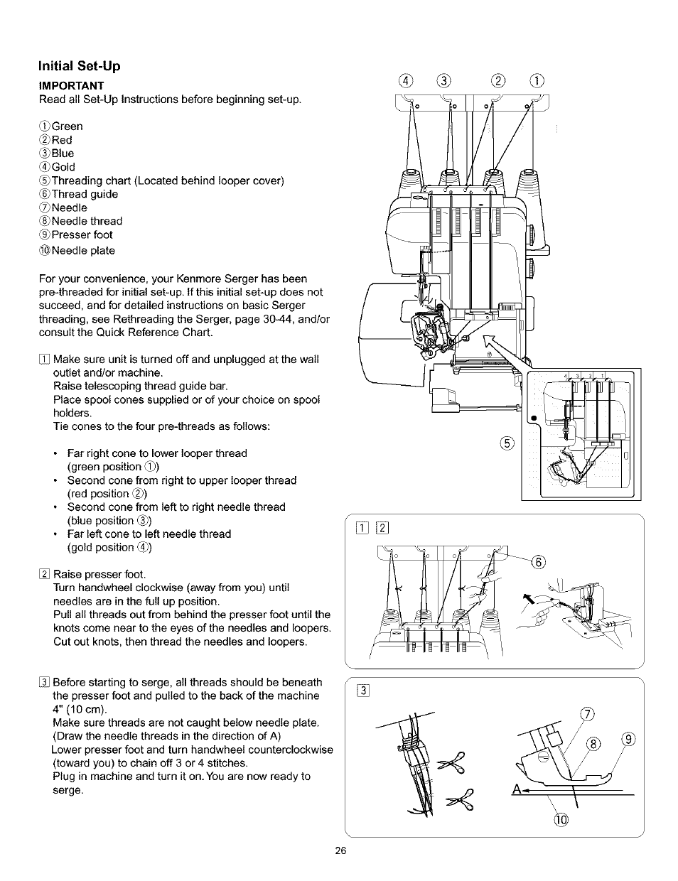 Initial set-up | Kenmore 385.166551 User Manual | Page 34 / 113