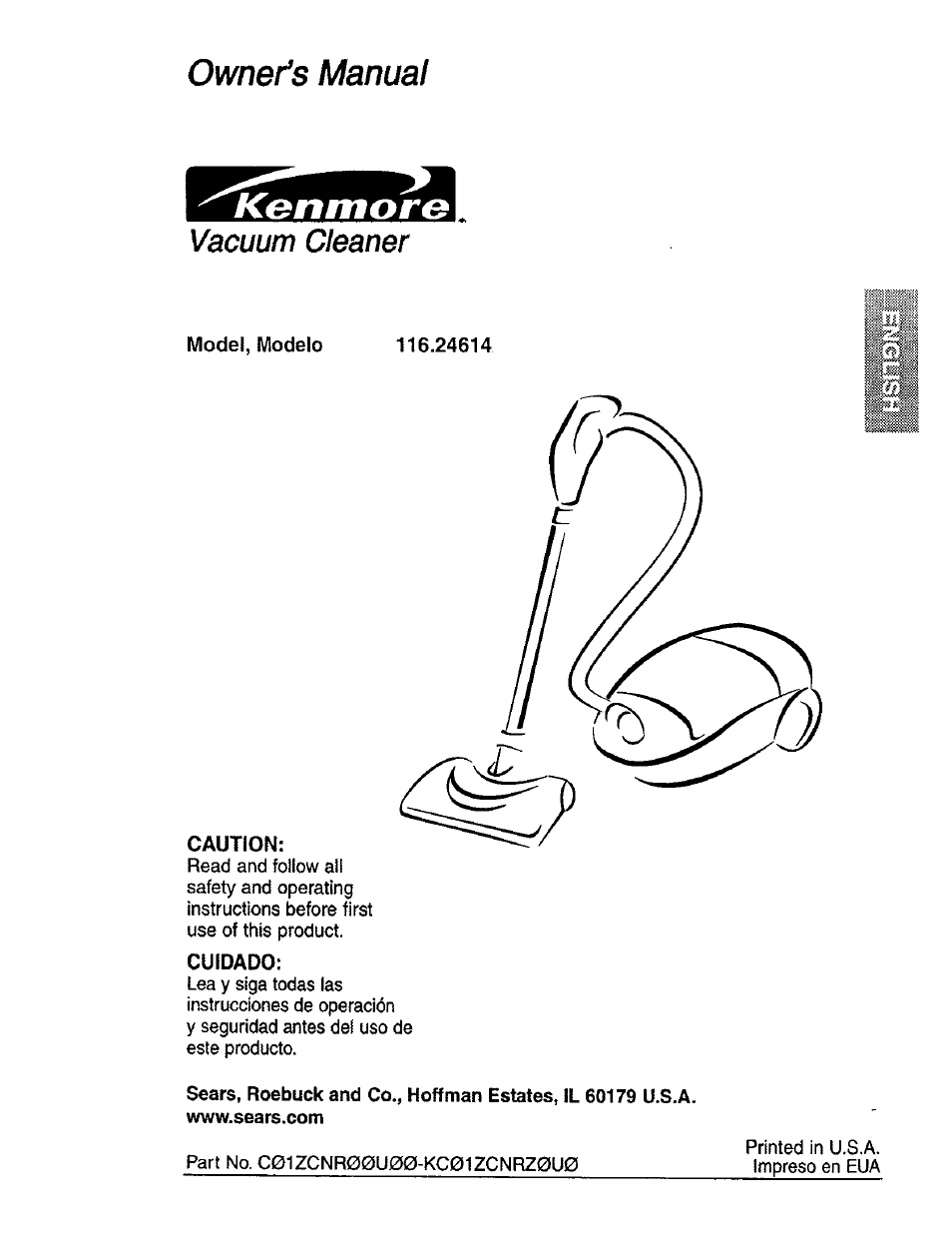 Kenmore POWER-MATE 116.24614 User Manual | 21 pages