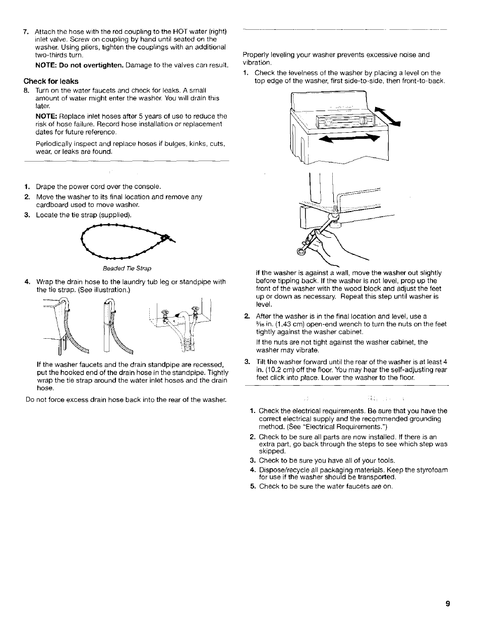 Kenmore Washer User Manual | Page 9 / 23