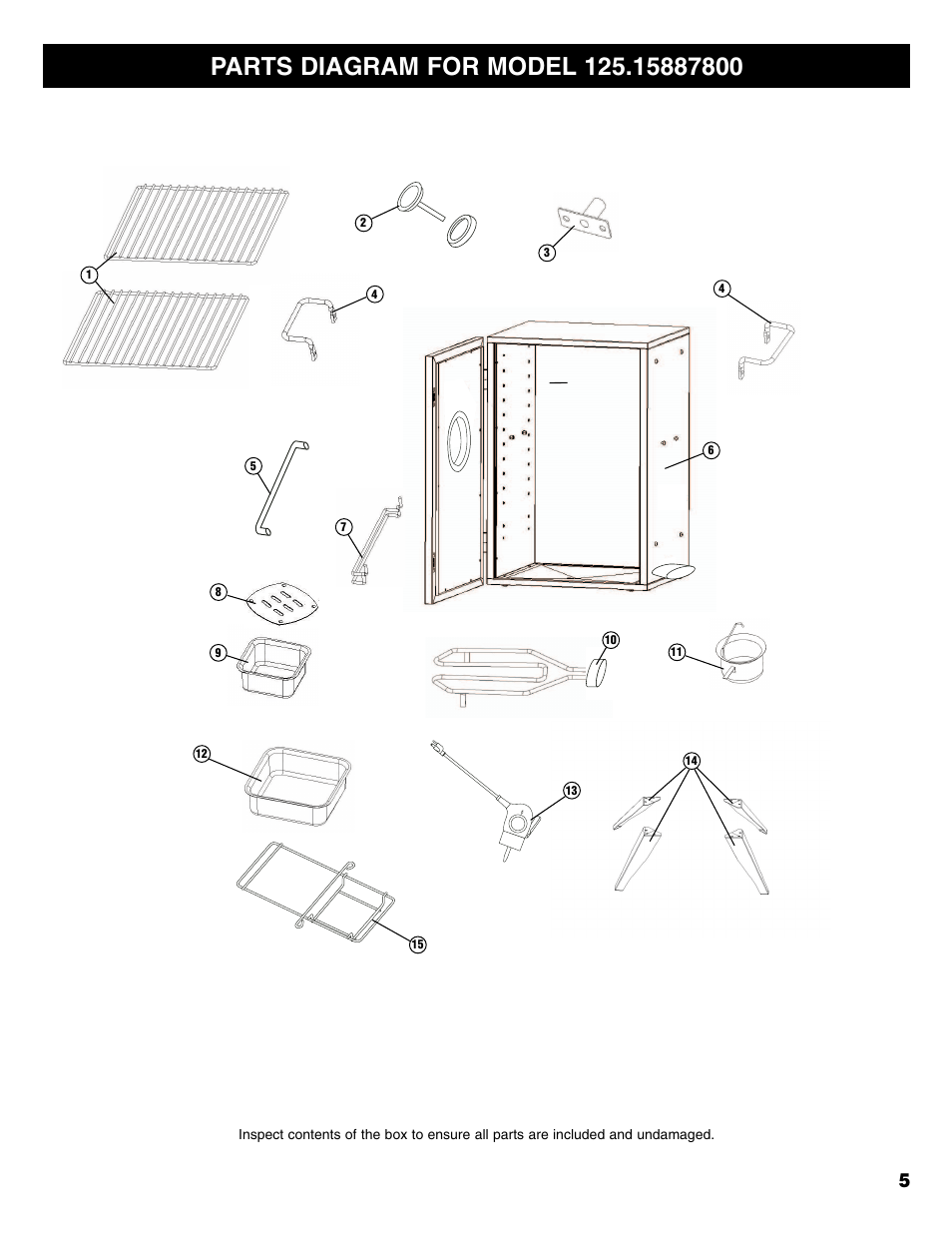 Kenmore 125.15887800 User Manual | Page 5 / 30