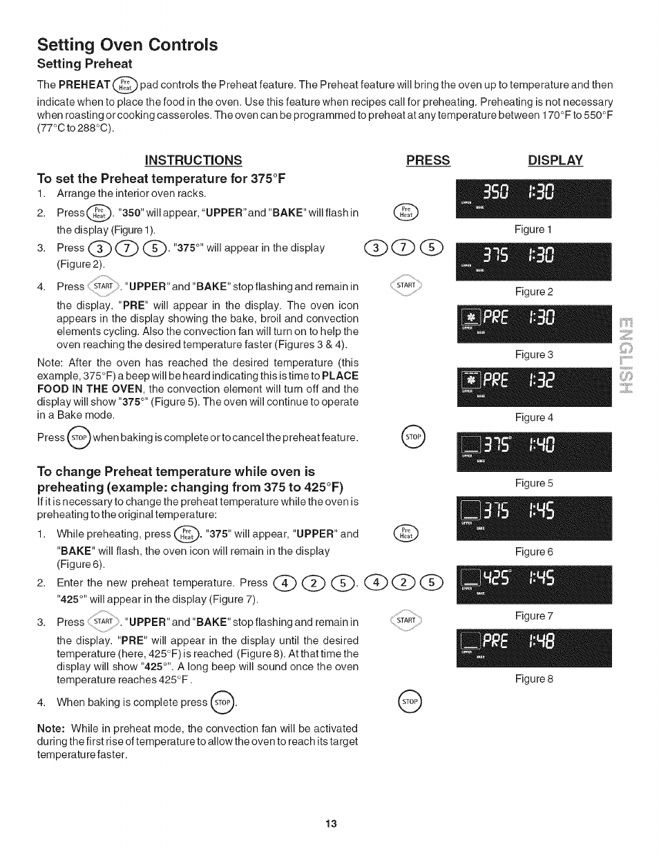 A pi?e, Setting oven controls | Kenmore 790.479 User Manual | Page 13 / 36