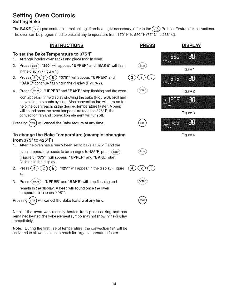 Setting oven controls | Kenmore 790.479 User Manual | Page 14 / 36