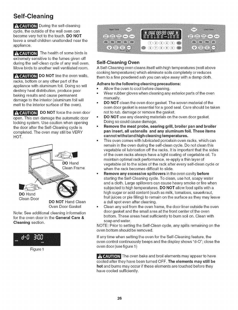 Self-cleaning | Kenmore 790.479 User Manual | Page 26 / 36