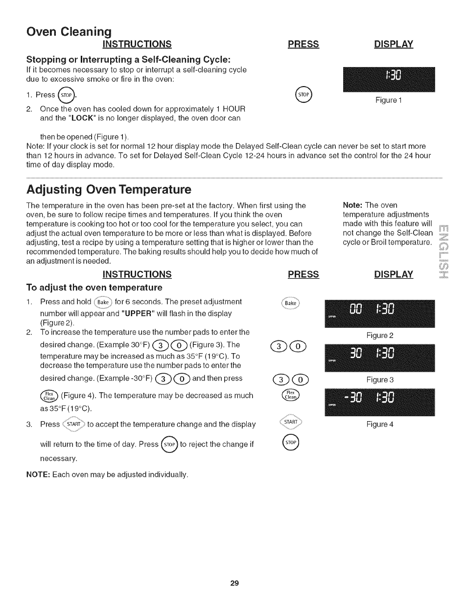 Oven cleaning, Adjusting oven temperature, Liili | Iso cd, Iilil, Lilik iso | Kenmore 790.479 User Manual | Page 29 / 36