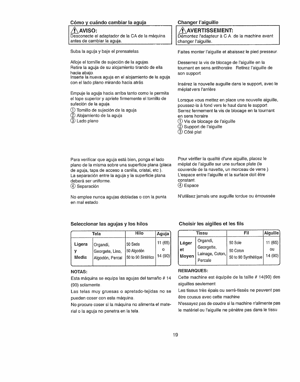 Seleccionar las agujas y los hilos | Kenmore 385.11703 User Manual | Page 27 / 41