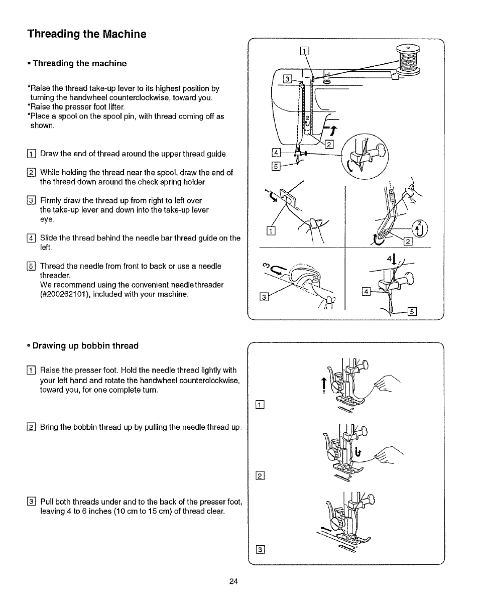 Threading the machine | Kenmore 385.15512 User Manual | Page 32 / 79