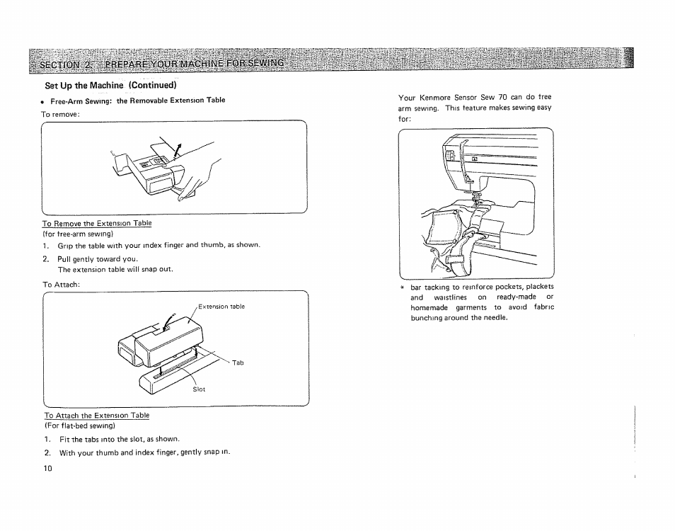 Set up the machine (continued) | Kenmore 19501 User Manual | Page 11 / 98