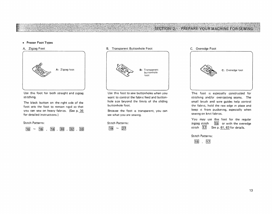 Segtîow'2;-' prepare your machine for sewing | Kenmore 19501 User Manual | Page 14 / 98