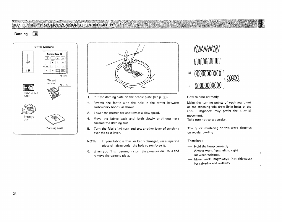 Darning ojo | Kenmore 19501 User Manual | Page 39 / 98