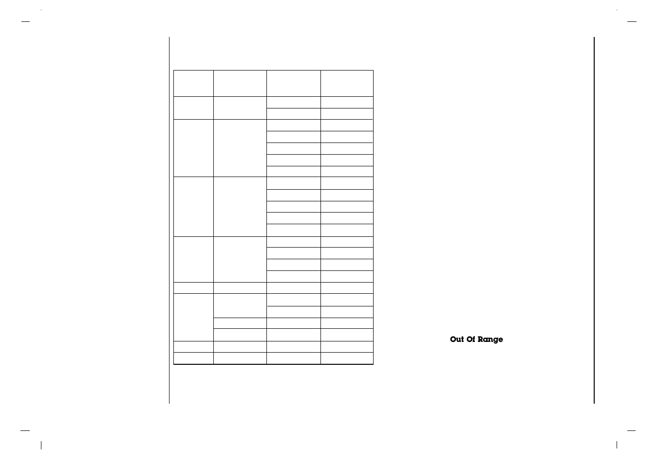 Displayable monitor specification | Kreisen KR-370T User Manual | Page 40 / 88