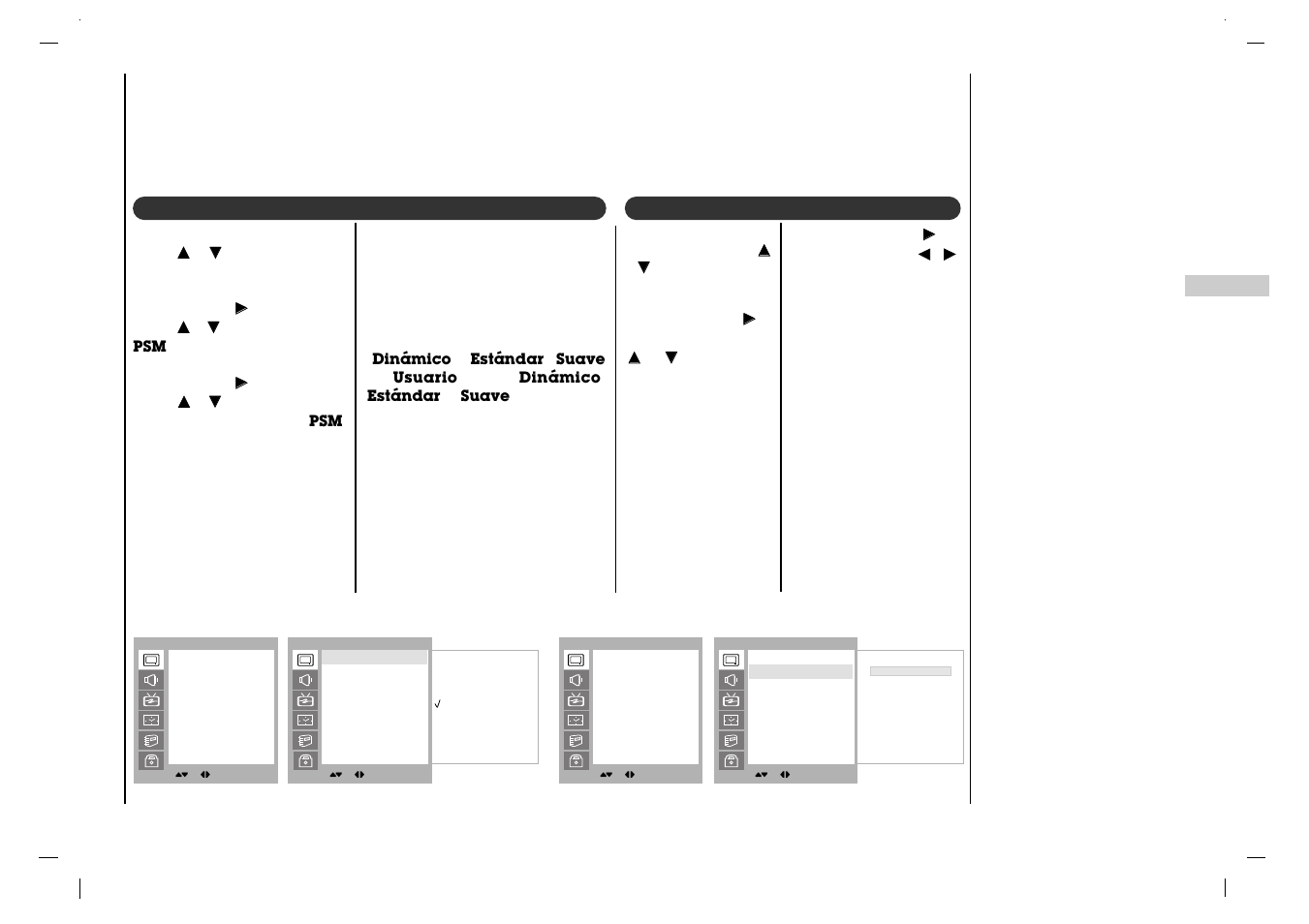 Ajuste de la imagen, Control manual de temperaturas | Kreisen KR-370T User Manual | Page 61 / 88