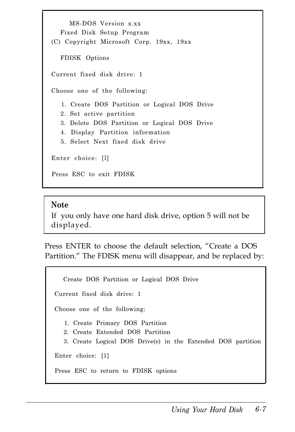 Using your hard disk 6-7 | Kreisen 3 8 6 X / X E User Manual | Page 120 / 173