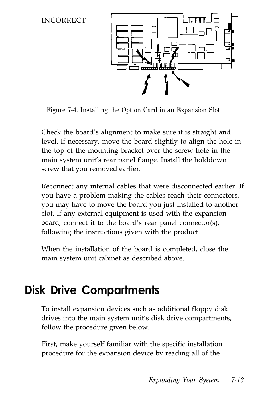 Disk drive compartments, Disk drive compartments -13 | Kreisen 3 8 6 X / X E User Manual | Page 147 / 173