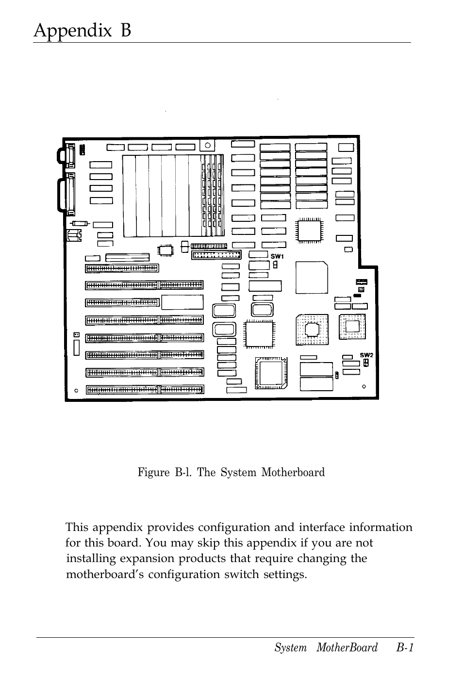 Appendix b-system motherboard, System mother board, Appendix b | Kreisen 3 8 6 X / X E User Manual | Page 154 / 173