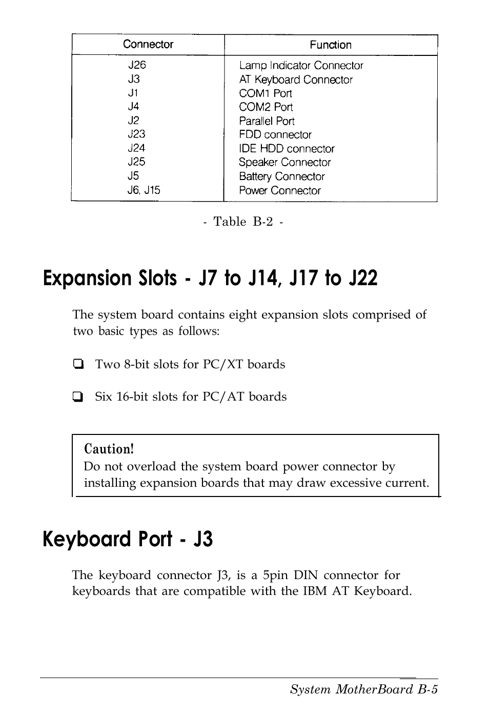Keyboard port - j3 | Kreisen 3 8 6 X / X E User Manual | Page 158 / 173