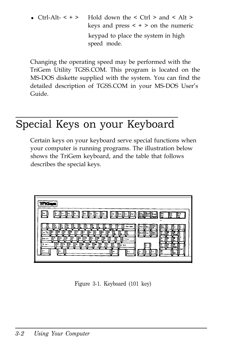 Special keys on your keyboard | Kreisen 3 8 6 X / X E User Manual | Page 55 / 173