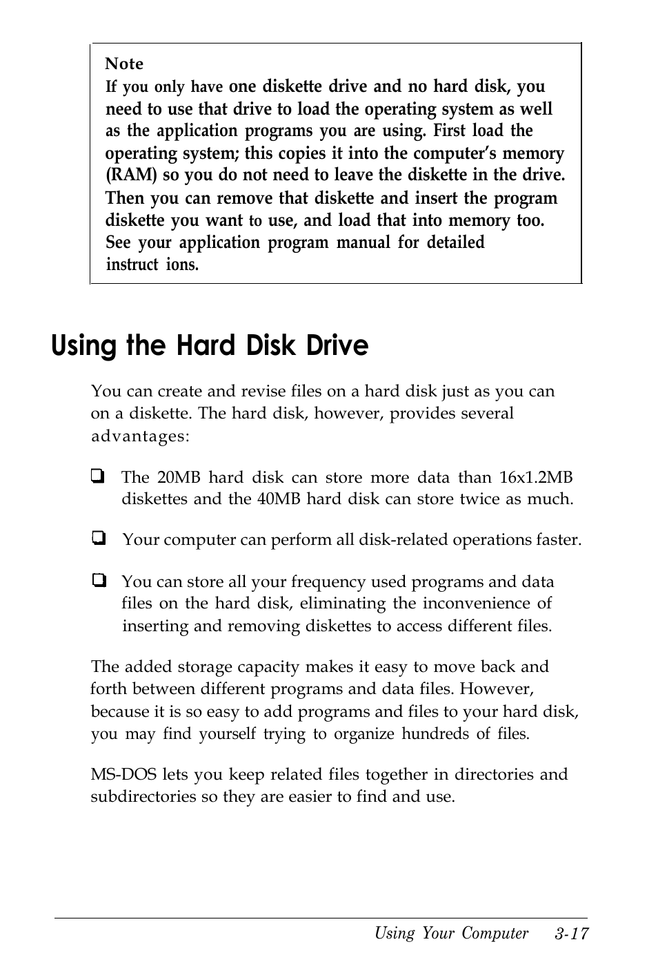 Using the hard disk drive | Kreisen 3 8 6 X / X E User Manual | Page 70 / 173