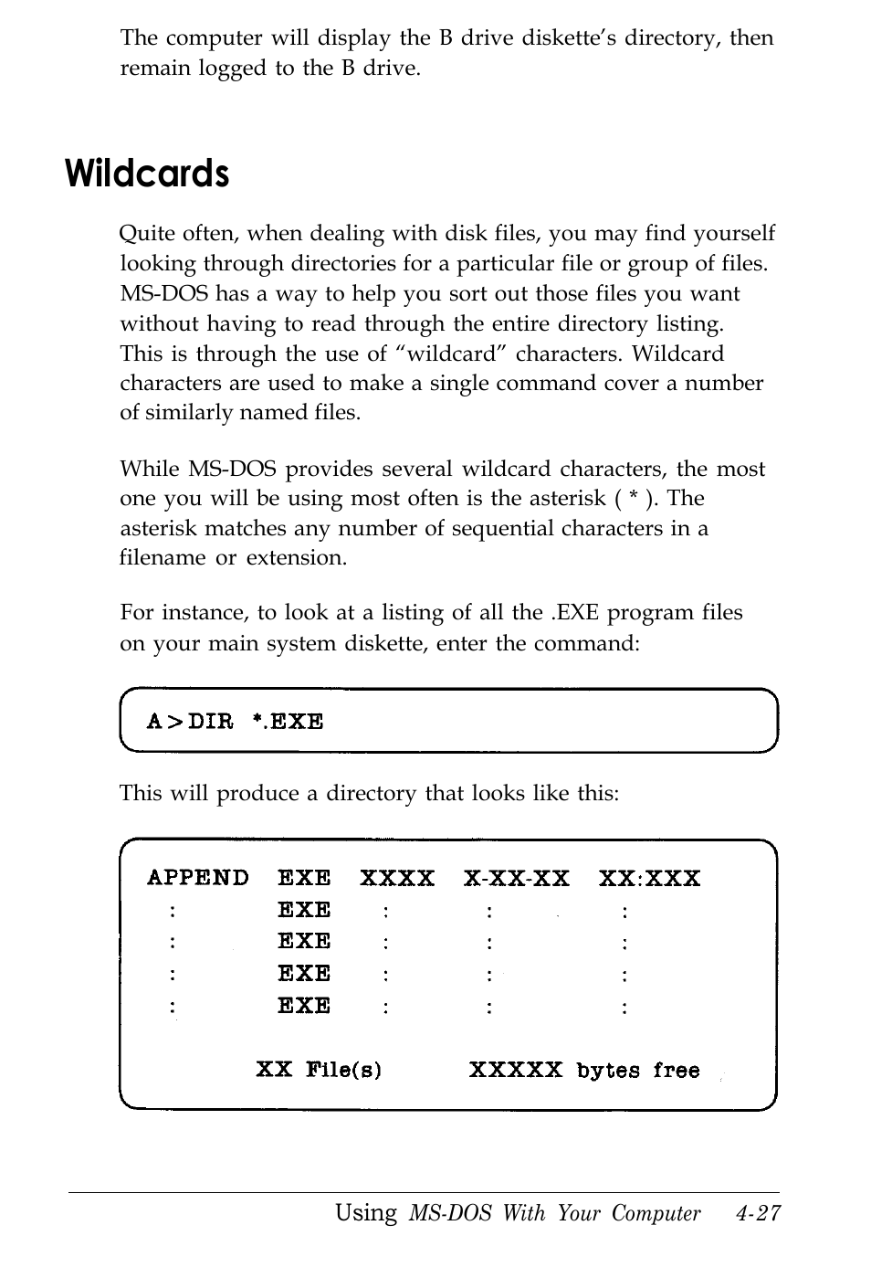 Wildcards | Kreisen 3 8 6 X / X E User Manual | Page 99 / 173