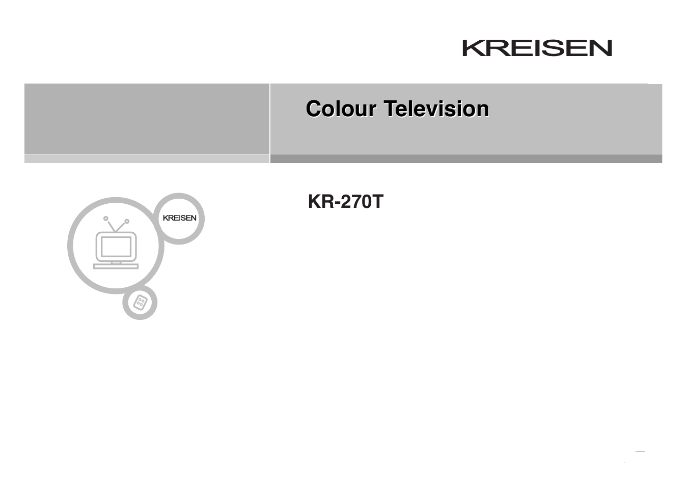 Kreisen KR-270T User Manual | 88 pages