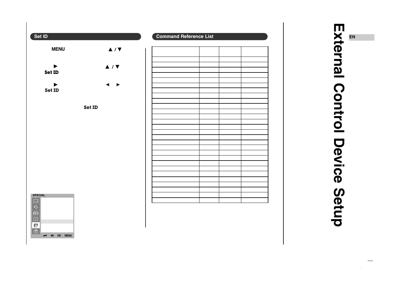 External control device setup | Kreisen KR-270T User Manual | Page 33 / 88